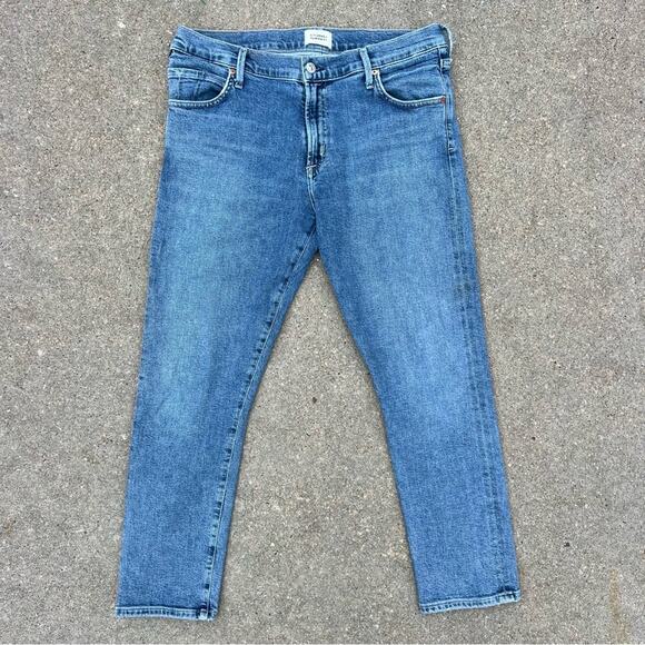 Citizens of Humanity Elsa Mid Rise Slim Fit Crop Jeans Size 30 - Picture 1 of 8